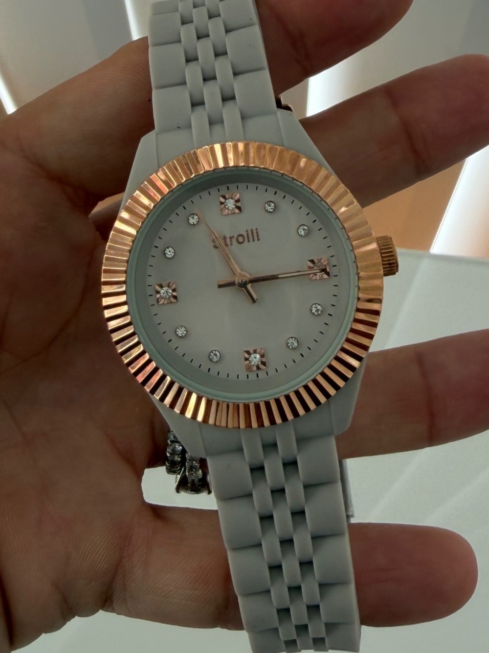 Stroili Italian Women’s Watch – Grey & Rose Gold